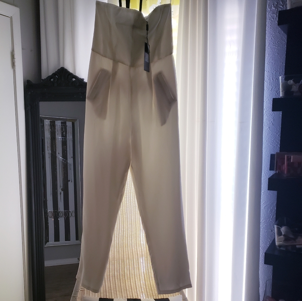 MissGuided flatfront tailored jumpsuit